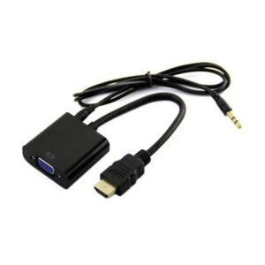Adaptateur HDMI Mâle Vers VGA Femelle avec Cable Audio