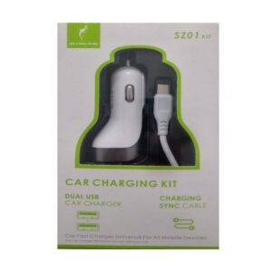 Chargeur de voiture SKY DOLPHIN SZ01 2.4A avec Cable Type-C USB