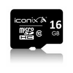 Carte Mémoire Micro SD ICONIX 16GB Classe 10 Avec adaptateur
