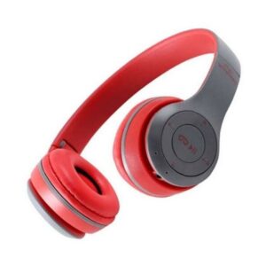 Casque Sans Fil P47 Bluetooth & Carte Mémoire - Rouge