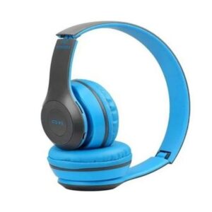 Casque Sans Fil P47 Bluetooth & Carte Mémoire - Bleu