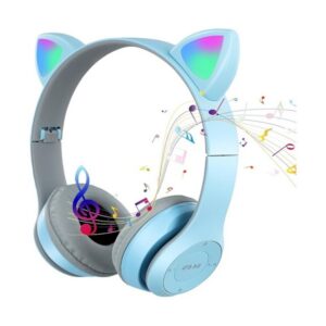 Casque Sans Fil KIDS P47M Bluetooth & Carte Mémoire -Bleu