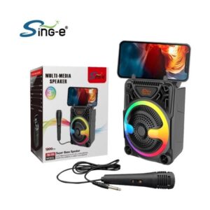 Haut Parleur Sans Fil Rechargeable SING-E ZQS-1366 avec Microphone
