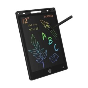 Tablette d'écriture numérique LCD 12" pour enfants - Noir