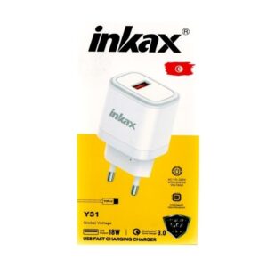 Chargeur Rapide INKAX Y31 18W avec Cable USB vers Type-C