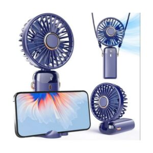 Mini Ventilateur Portable Rechargeable - blue
