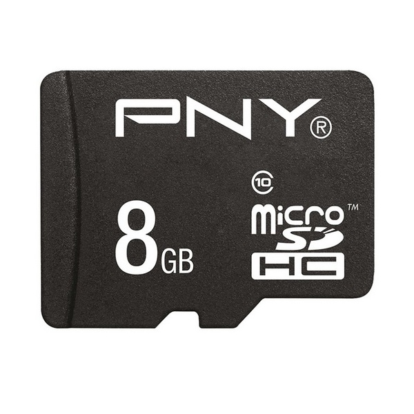 Carte Mémoire Micro SD PNY 8 GB Classe 10 Avec adaptateur
