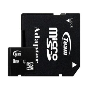 Carte Mémoire Micro SD TEAMGROUP 8Go Classe 10 Avec adaptateur