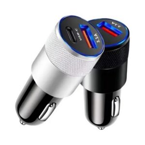 Chargeur de voiture rapide USB et Type-C PZX C902
