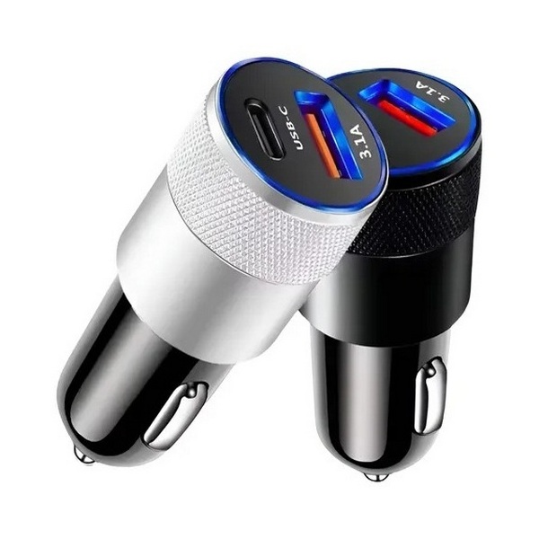 Chargeur de voiture rapide USB et Type-C PZX C902