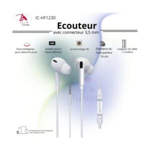 Ecouteur Filaire ICONIX IC-HF1230 Jack